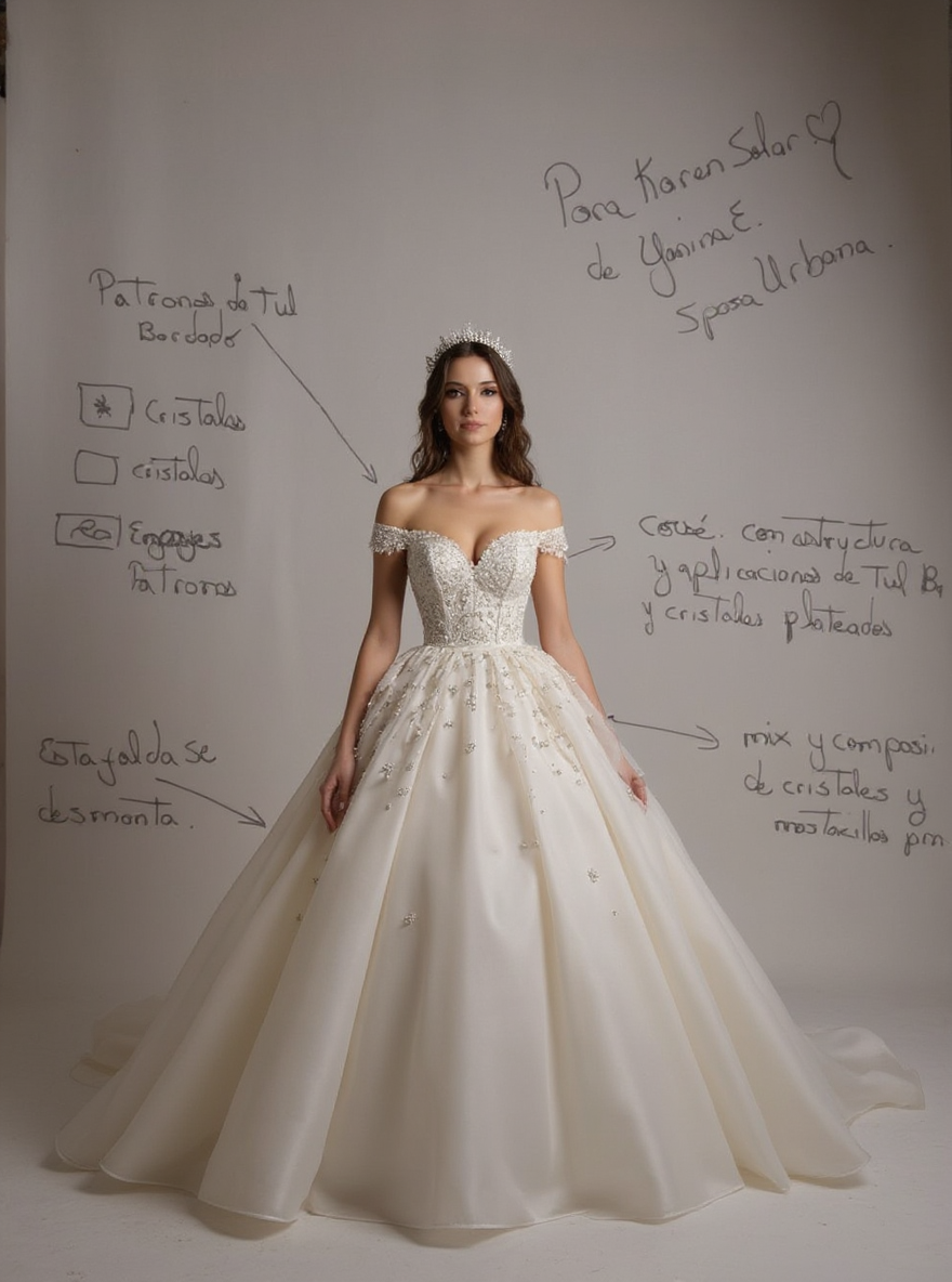 Vestido de Novia de Satén Elegante